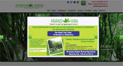 Desktop Screenshot of anandvangreens.com